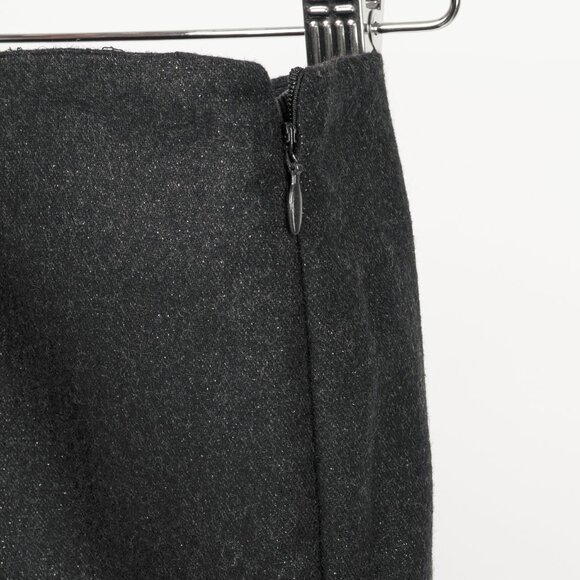 Brunello Cucinelli Black Metallic Wool-Blend Trousers - Picture 6 of 9